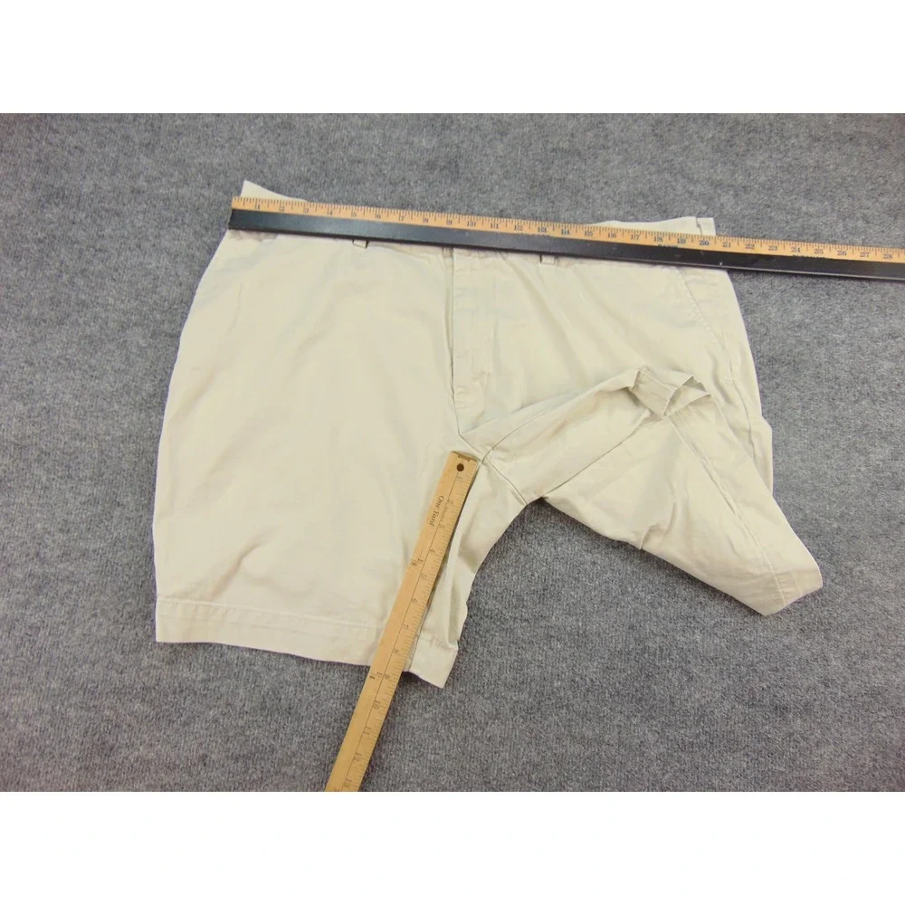 Polo Ralph Lauren Shorts Mens 42 Classic Fit 9 Beige Solid‎ Chino Prep Old Money